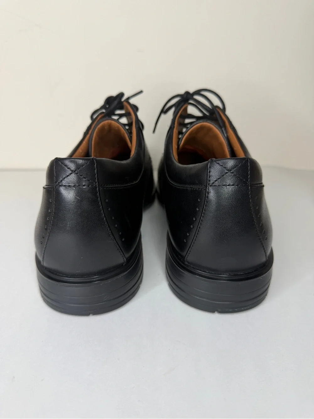 clarks unstructured mens Oxfords Dress Shoes Size 46 US 12W Black Leather